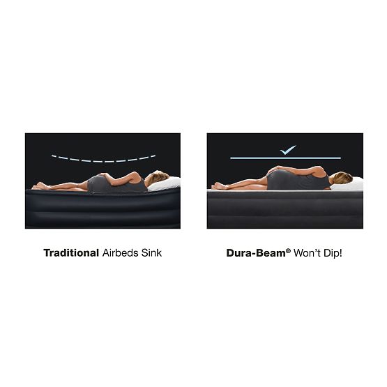 Saltea pat 236x152cm cu pompă pentru 2 persoane DELUXE 64448ND