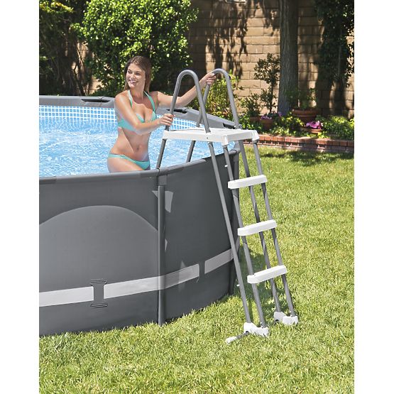 Scară pentru piscină 122 cm trepte antiderapante INTEX 28076