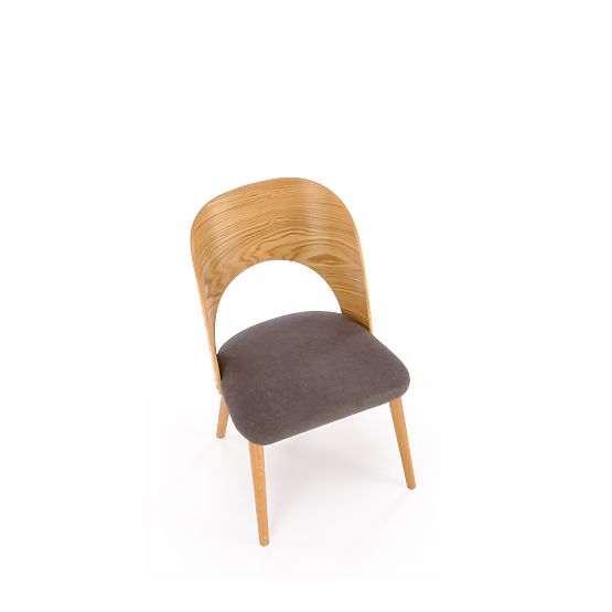 Scaun CADIZ stejar natural / gri (1p=2buc)