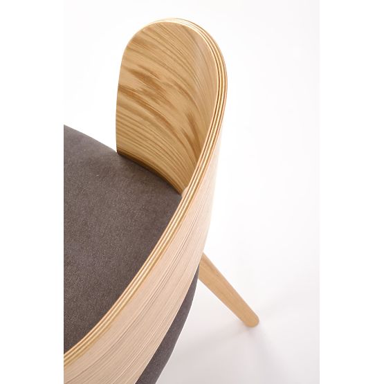 Scaun CADIZ stejar natural / gri (1p=2buc)