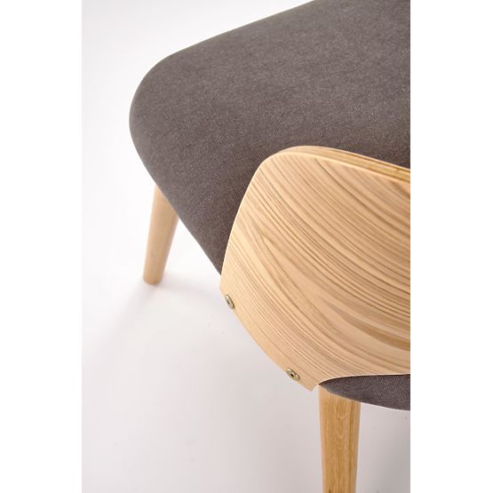 Scaun CADIZ stejar natural / gri (1p=2buc)