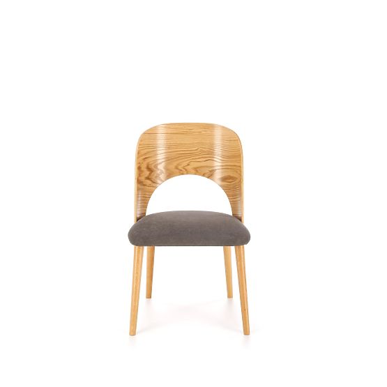 Scaun CADIZ stejar natural / gri (1p=2buc)