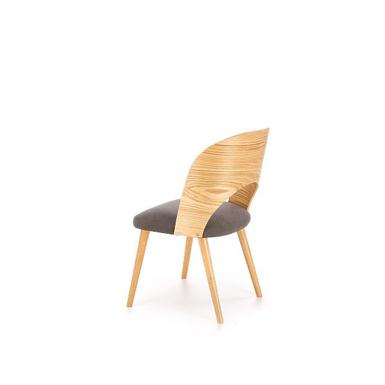 Scaun CADIZ stejar natural / gri (1p=2buc)