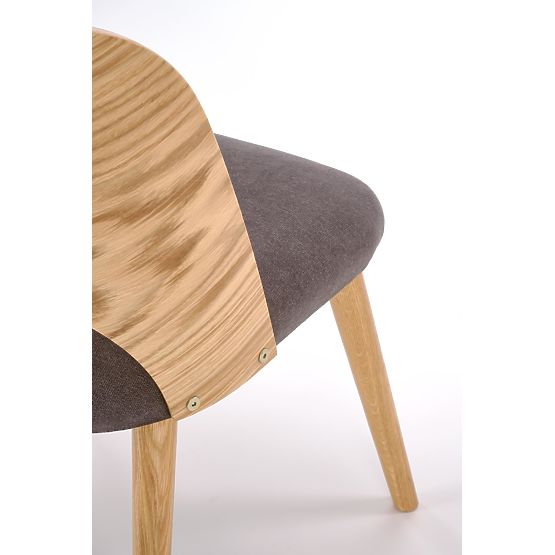 Scaun CADIZ stejar natural / gri (1p=2buc)