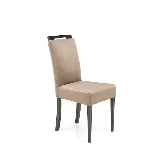 Scaun CLARION 2 negru / tapițerie: MONOLITH 09 (maro închis) (1p=2buc)