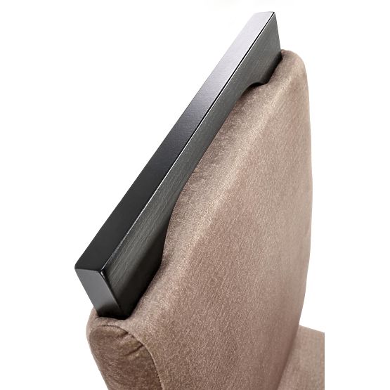 Scaun CLARION 2 negru / tapițerie: MONOLITH 09 (maro închis) (1p=2buc)