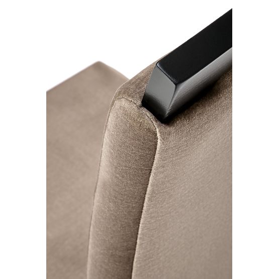 Scaun CLARION 2 negru / tapițerie: MONOLITH 09 (maro închis) (1p=2buc)