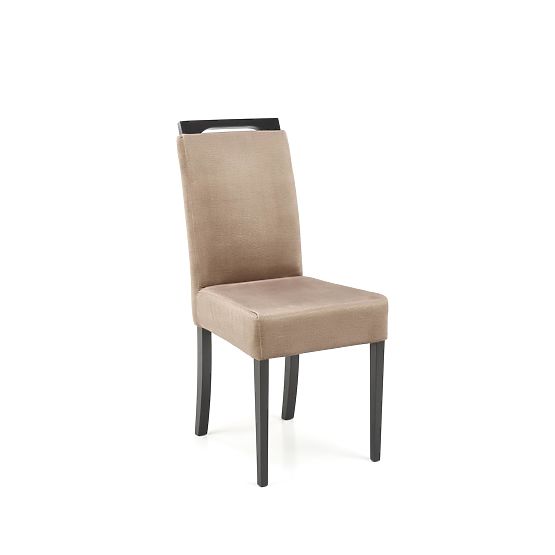 Scaun CLARION 2 negru / tapițerie: MONOLITH 09 (maro închis) (1p=2buc)