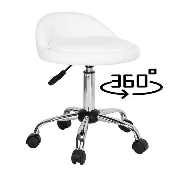 Scaun cosmetic de coafură LOMO alb