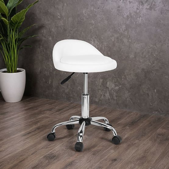 Scaun cosmetic de coafură LOMO alb