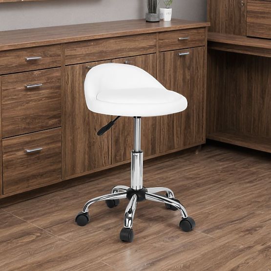 Scaun cosmetic de coafură LOMO alb