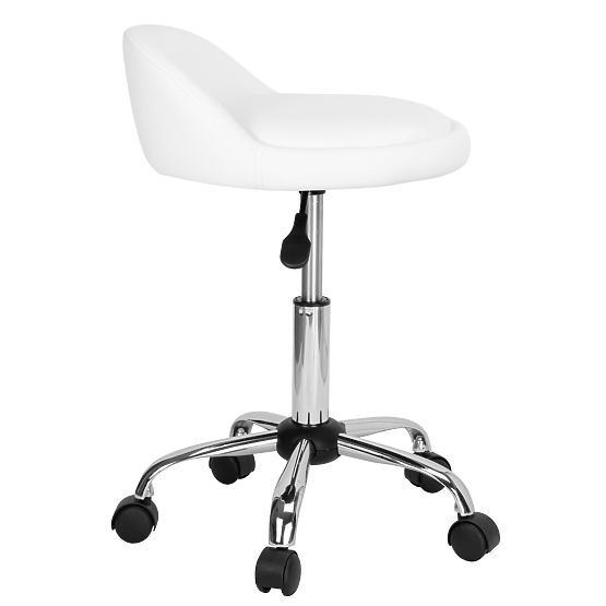 Scaun cosmetic de coafură LOMO alb