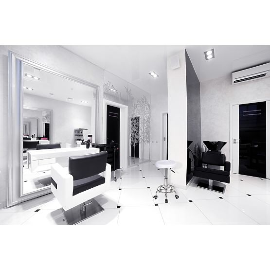 Scaun cosmetic de coafură MONZA alb
