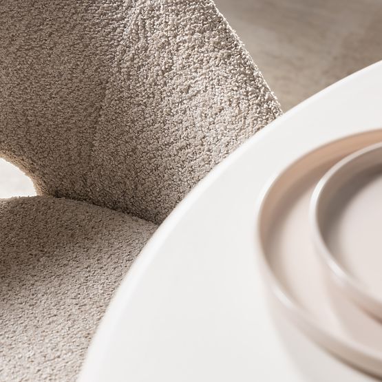 Scaun cu deschidere în spătar Luigi bej/picioare negre