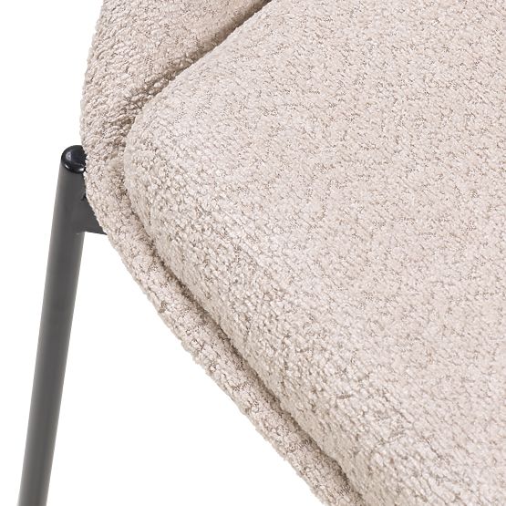 Scaun cu deschidere în spătar Luigi bej/picioare negre