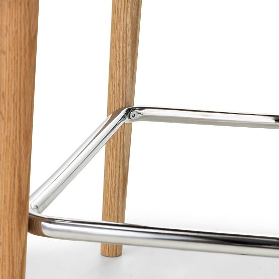 Scaun de bar Amalfi, crem, stejar