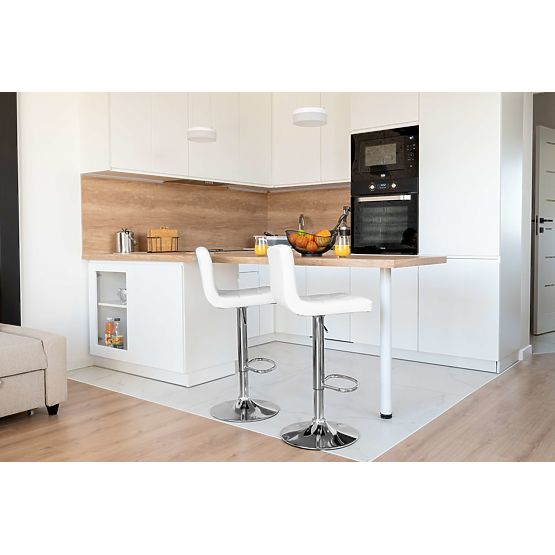 Scaun de bar Arako alb