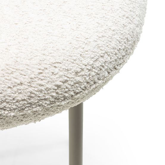 Scaun de bar Fiori bej deschis, forme rotunjite