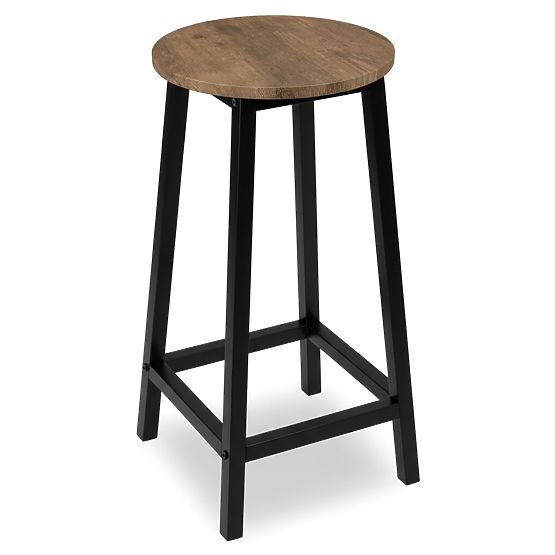 Scaun de bar Flint Rustic Loft Industrial Stejar Îmbătrânit