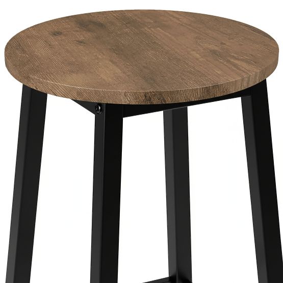 Scaun de bar Flint Rustic Loft Industrial Stejar Îmbătrânit