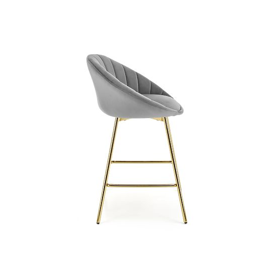 Scaun de bar H112 gri / auriu (2p=2buc)