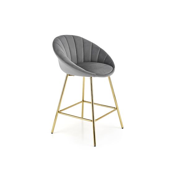 Scaun de bar H112 gri / auriu (2p=2buc)