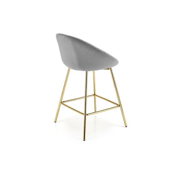 Scaun de bar H112 gri / auriu (2p=2buc)