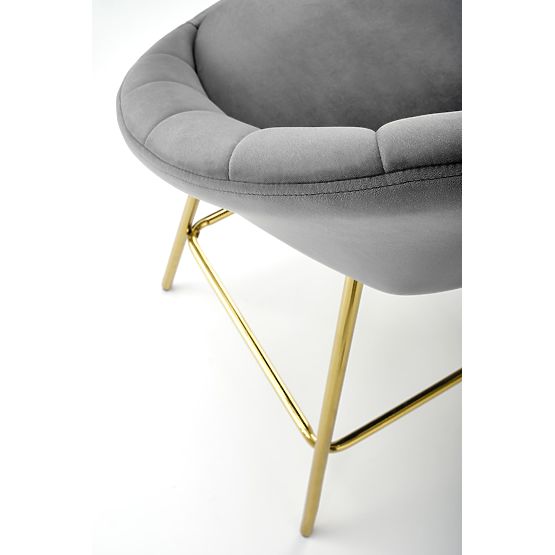 Scaun de bar H112 gri / auriu (2p=2buc)