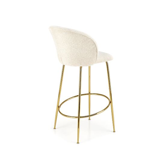 Scaun de bar H116 crem / auriu (1p=2buc)