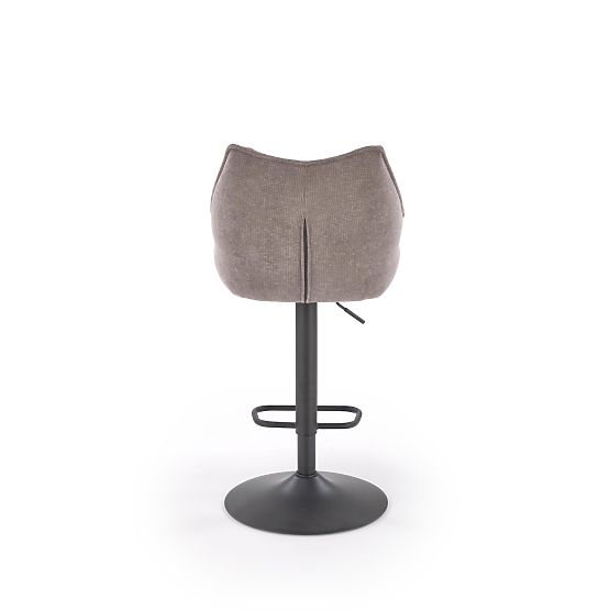 Scaun de bar H122 picioare - negru, șezut - gri (1p=2buc)