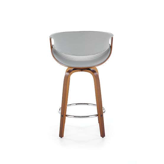 Scaun de bar H123 gri / nuc (1p=1buc)