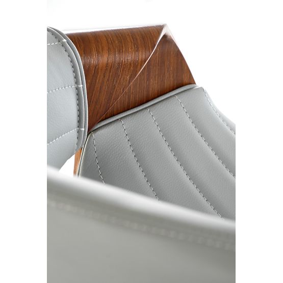 Scaun de bar H123 gri / nuc (1p=1buc)