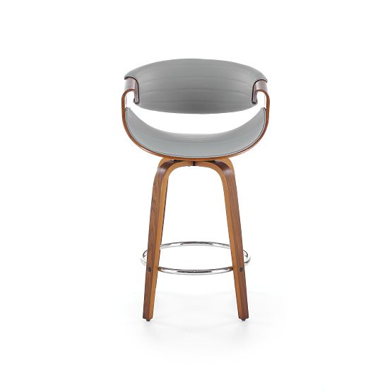 Scaun de bar H123 gri / nuc (1p=1buc)