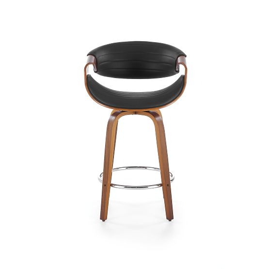 Scaun de bar H123 negru / nuc (1p=1buc)