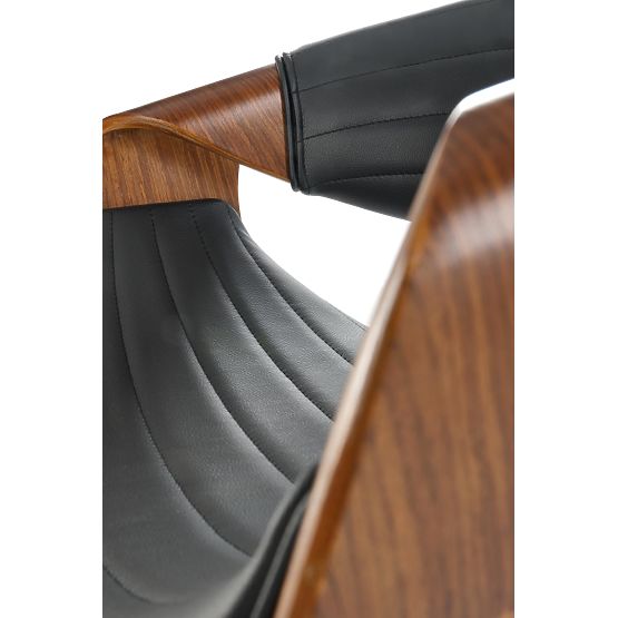 Scaun de bar H123 negru / nuc (1p=1buc)
