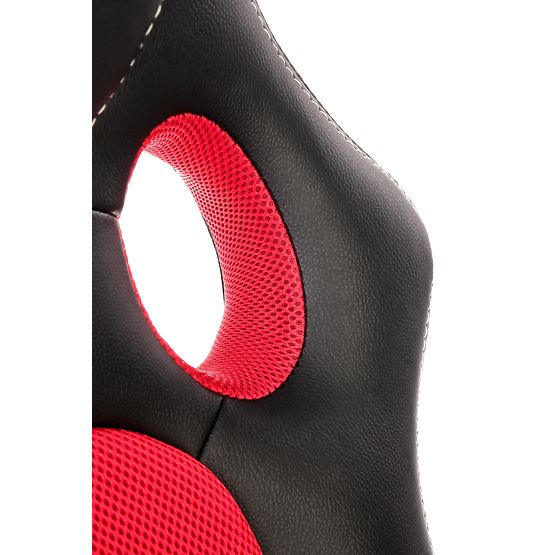 Scaun de birou BERKEL negru-roșu (1p=1buc)