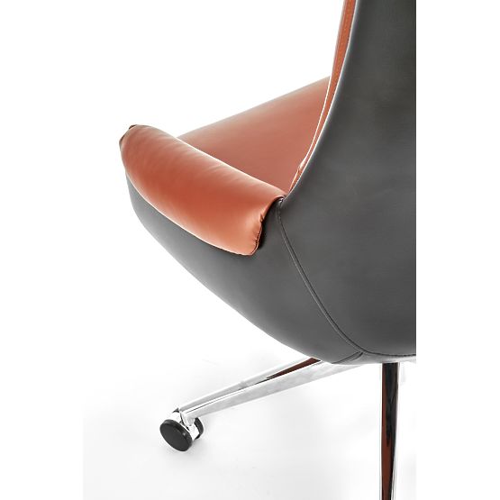 Scaun de birou CALVANO maro închis / maro deschis