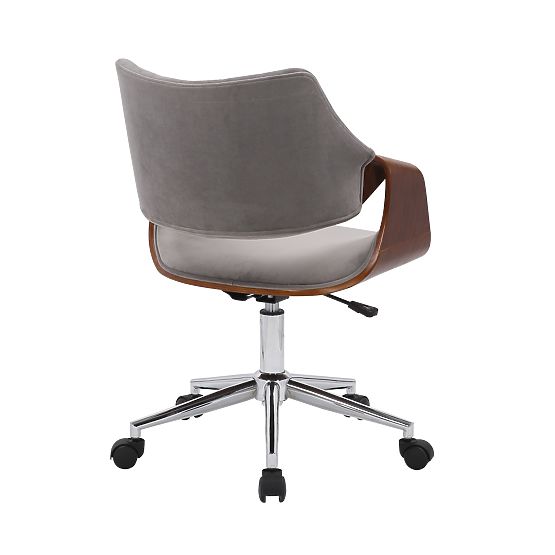 Scaun de birou COLT nuc/velur gri