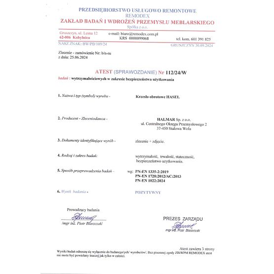 Scaun de birou HASEL - negru-gri