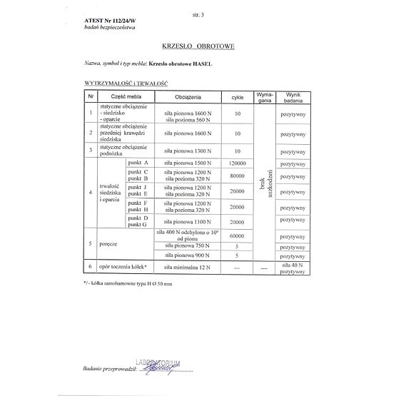 Scaun de birou HASEL - negru-gri