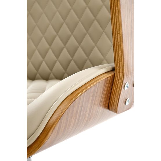 Scaun de birou TIMBER, nuc/bej
