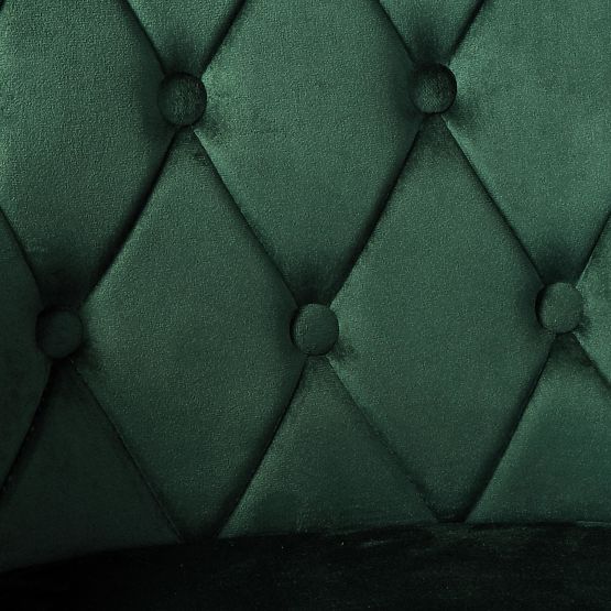 Scaun de catifea ATLANTA VELVET verde închis