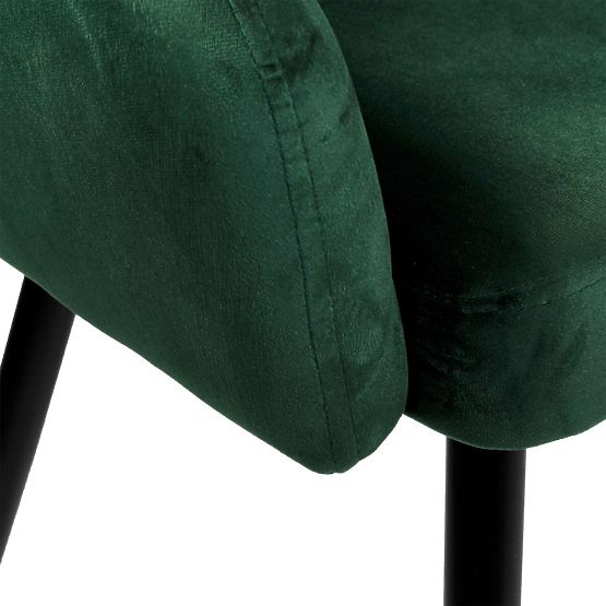 Scaun de catifea ATLANTA VELVET verde închis