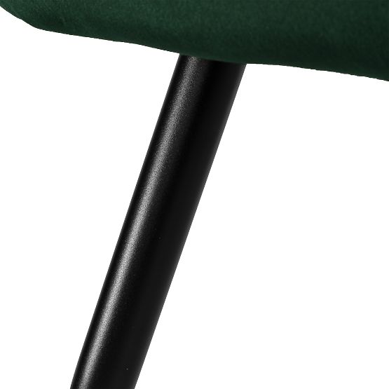 Scaun de catifea ATLANTA VELVET verde închis