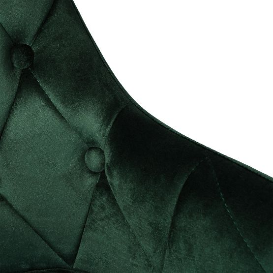 Scaun de catifea ATLANTA VELVET verde închis