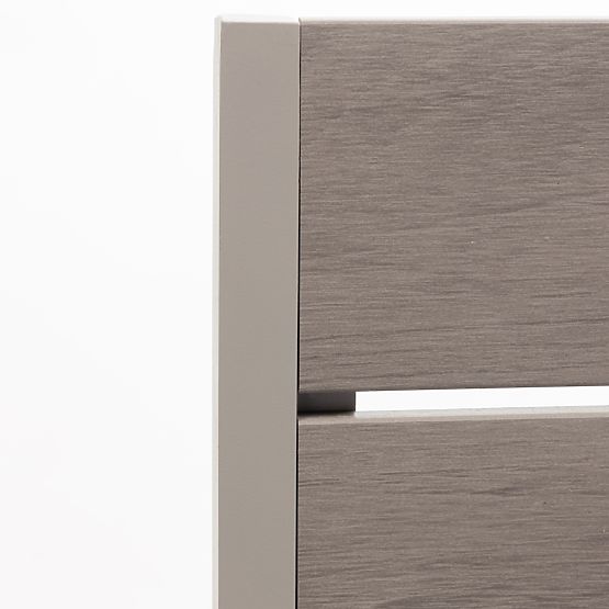 Scaun de grădină Drillo din aluminiu, bej-gri, polywood