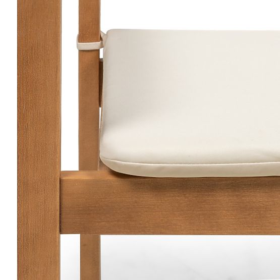 Scaun de grădină Familis ll lemn de eucalipt FSC, aspect de tec, bej