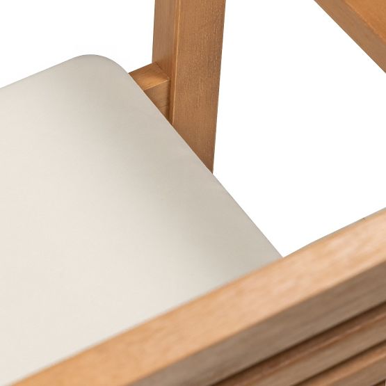 Scaun de grădină Familis ll lemn de eucalipt FSC, aspect de tec, bej