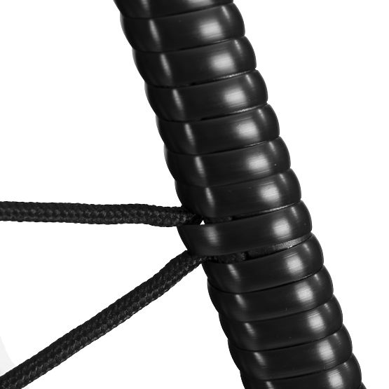 Scaun de grădină suspendat, independent, tip cocon, până la 120 kg, perne negre MultiGarden