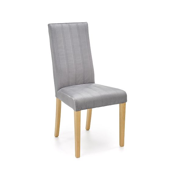Scaun de masă DIEGO 3 - gri deschis/natural